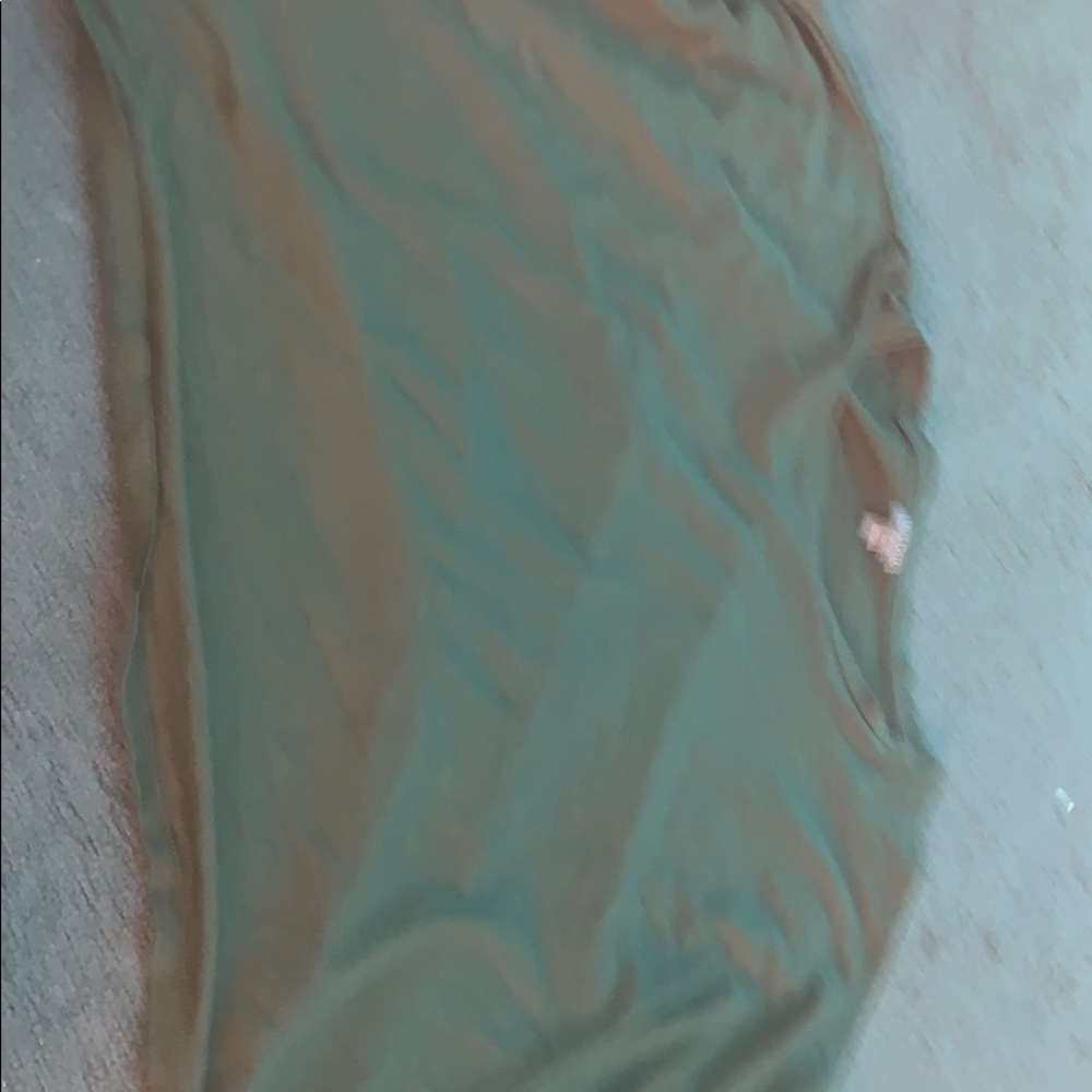 navy green crop top ruffle sweater